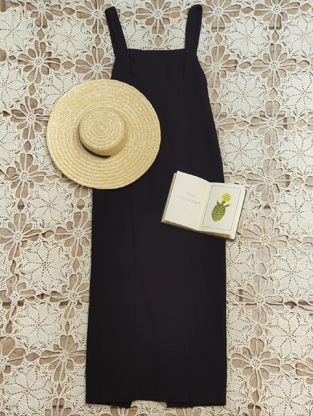ICŌNE Simons Chic Linen Blend Scoop Back Maxi Dress With Slit